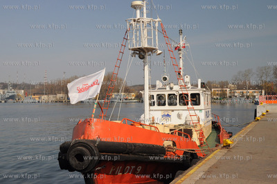 Protest pracownikow Gdynskiego WUZ przeciwko prywatyzacji....
