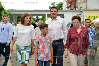 Sopot. Premier Ewa Kopacz odwiedzila Sopot w drodze...