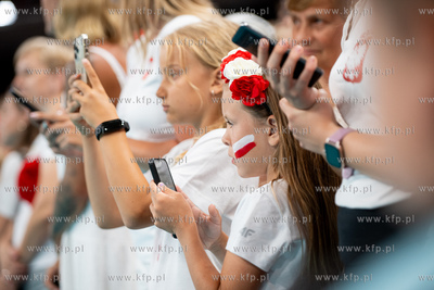 Turniej towarzyski siatkówki w Ergo Arenie. Mecz Polska...
