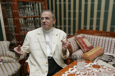 Ksiadz pralat Henryk Jankowski z kosciola sw. Brygidy...