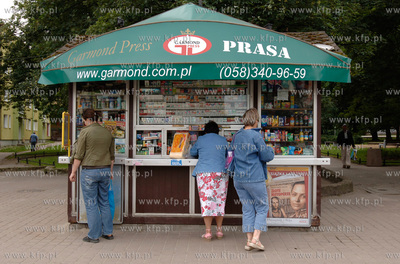Gdansk Wrzeszcz. KIosk z prasa, papierosami i innymi...