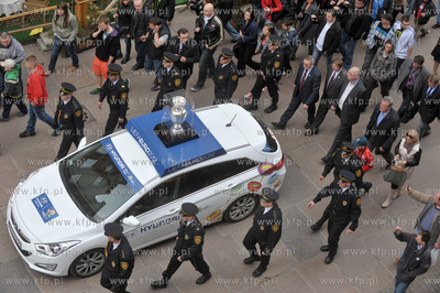 Oficjalne powitanie pucharu Henri Delaunaya w Gdansku....