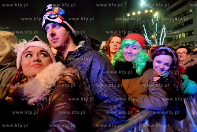 Sylwester POLSATEM na skwerze Kosciuszki w Gdyni. 31.12.2013...