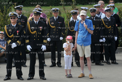 Gdynia. Odsłonięcie makiety dla niewidomych Okrętu...