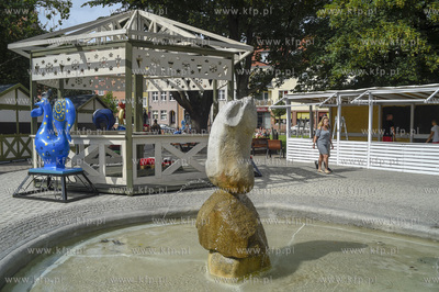 Gdańsk. Przygotowania do 759 Jarmarku św. Dominika....