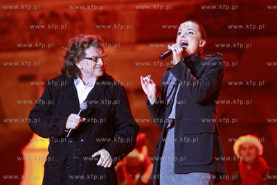 Gdansk. Dlugi Targ. Koncert Cała Polska śpiewa kolędy...