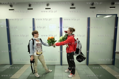 Tenisistka stolowa Natalia Partyka goraco witana na...