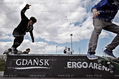 Sopot / Gdansk. Nowo otwarty skatepark przy hali Ergo...