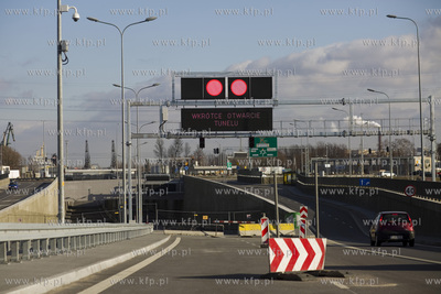 Gdańsk Letnica. Przygotowania do otwarcia tunelu pod...