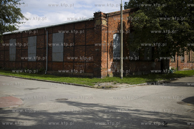 Gdańsk Dolne Miasto. Była zajezdnia tramwajowa widok...