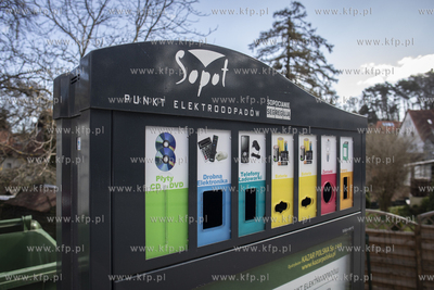 Punkt elektroodpadow przy ulicy Adama Mickiewicza w...