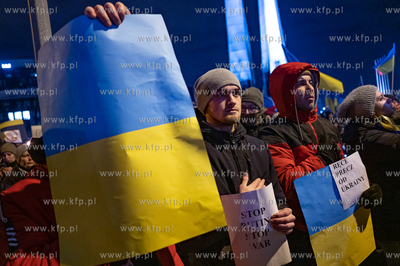 Plac Solidarności w Gdańsku. Manifestacja "Solidarnie...