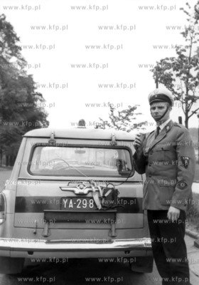 Milicyjny patrol na ulicach Gdanska. 1972 Fot. Zbigniew...