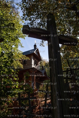 Góra Grabarka położona obok wsi o tej samej nazwie...