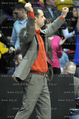 Gdynia. Mecz XXII kolejki Polskiej Ligi Koszykowki...