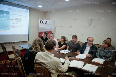 Gdansk. Hotel Wolne Miasto. Konferencja prasowa Europejskiego...