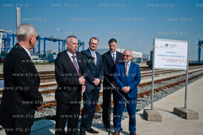 Gdansk. Terminal kontenerowy DCT. Wizyta komisarza...