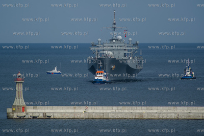 Gdynia. Wizyta amerykaskiego okretu USS Mount Whitney....