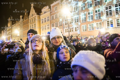 Gdańsk. Przywitanie Swietego Mikolaja oraz zapalenie...