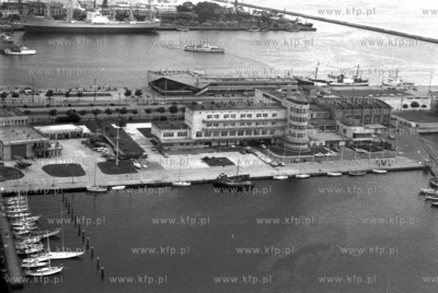 Gdynia basen jachtowy im. Zaruskiego z lotu ptaka,...