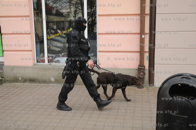 Wejherowo. Grupa AT policji sprawdza teren przed wizyta...