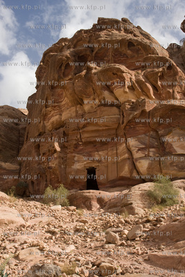 Petra. Jordania NZ ruiny miasta Nabatejczykow, znajdujace...