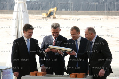 Swinoujscie. Donald Tusk, Aleksander Grad, Zbigniew...