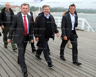 Sopot. Prezydent Bronislaw Komorowski uczestniczyl...
