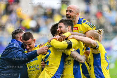 Betclic 1 liga. Arka Gdynia -  Miedź Legnica n/z 30.03.2025...