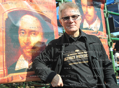 Gdansk. Wmurowania kamienia wegielnego pod budowe Teatru...