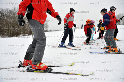Stok narciarski w Przywidzu na Kaszubach. Na miejscu...