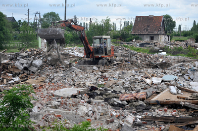 Gdansk, Rudniki. Prace przygotowawcze do budowy drogi...