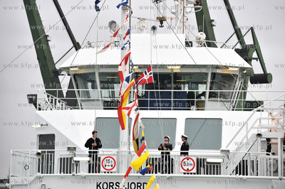 Danuta Walesowa zostala matka chrzestna promu fiordowego...