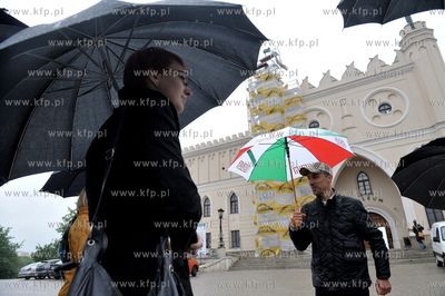 Zwiedzanie Lublina przez uczestnikow pierwszego, promocyjnego...