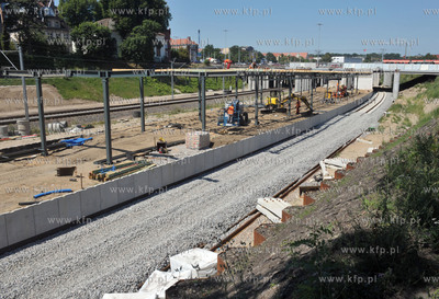 Budowa przystanu SKM Srodmiescie. 22.07.2014 fot. Maciej...