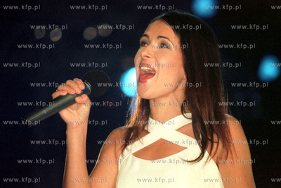 Festiwal Piosenki Sopot. Kasia Kowalska. 08.96 Fot....