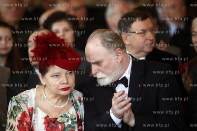 Gdansk. Ratusz Glownomiejski. Uroczystosc wreczenia...