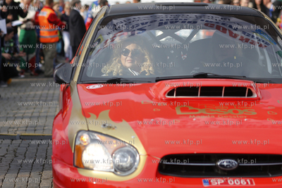 Gdańsk. Targ Węglowy. Start honorowy do XII Rajdu...