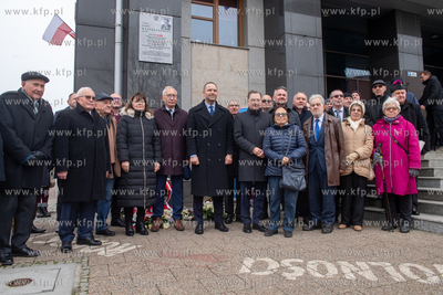 Budynek NSZZ Solidarność w Gdańsku. Uroczystość...