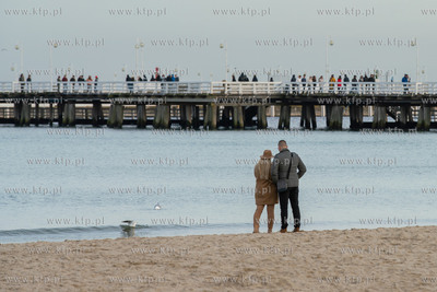 Plaża w Sopocie. 12.02.2022 / fot. Anna Rezulak /...