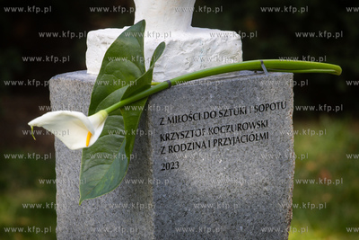 Sopot. Park Północny. Odsłonięcie rzeźby „Biała...