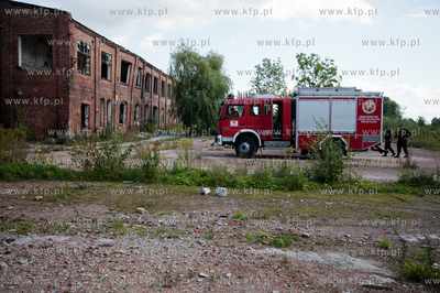 Gdansk. Zawalony strop w pustostanie dawnej Blaszanki...