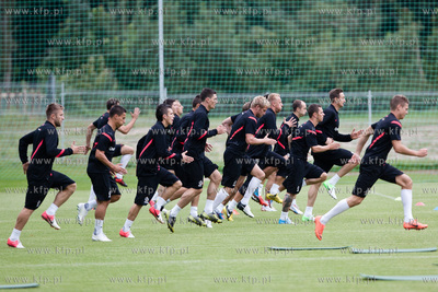 Gdansk. Pierwszy trening Reprezentacji Polski w pilce...