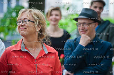 Gdansk. Placyk przy ul. Stajennej. Otwarcie wystawy...