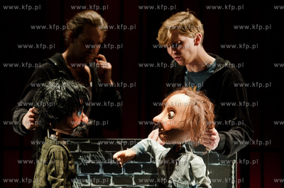 Gdansk. Teatr Wybrzeze. Scenie Malarnia. Proba medialna...