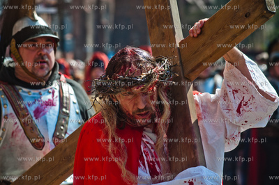 Wielki Piatek. Misterium Meki Panskiej na ulicach Gdanska....