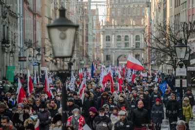Gdansk. Manifestacja w obronie Wolnych Mediow zorganizowana...
