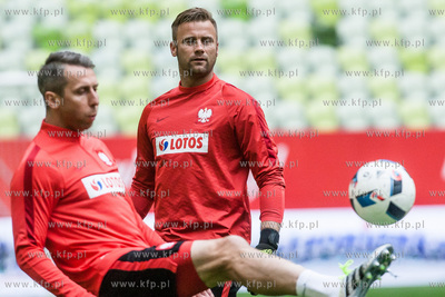 Gdansk. Stadion Energa. Otwarty dla mediow trening...