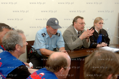 Sala rozpraw Sadu Rejonowego w Gdansku przed ktorym...