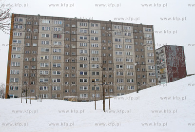 Gdansk. Mieszkancy blokow na ul. Kusocinskiego na Morenie...